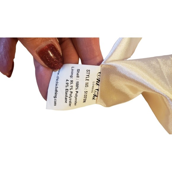 Chi Chi London Strapless Pink Floral Formal Dress Size 2 Prom Wedding Designer - Picture 8 of 15